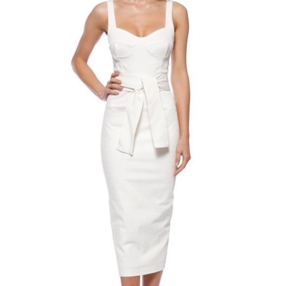 Pasduchas Dresses & Skirts - Pasduchas getaway brassiere midi white dress